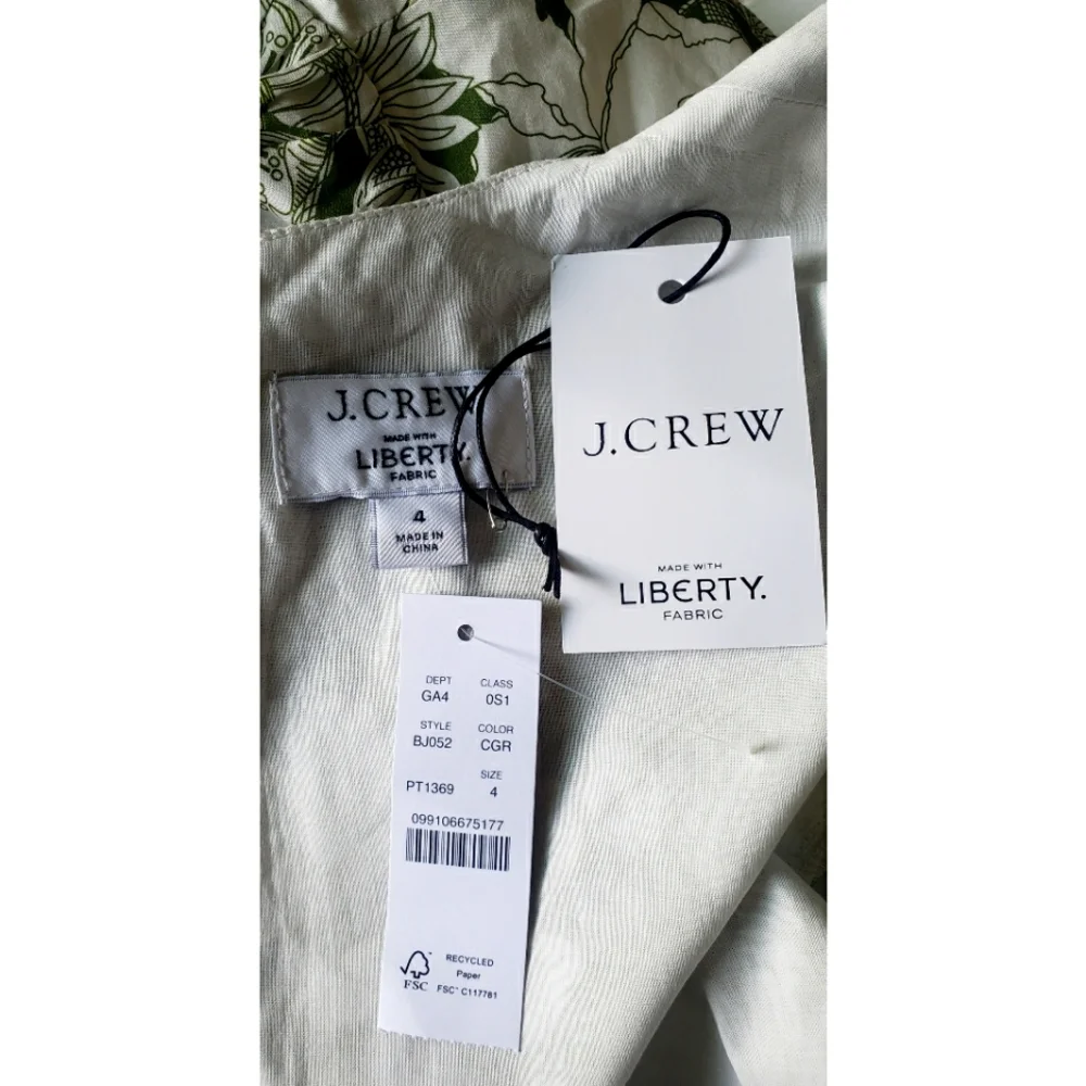 27. J.Crew Cutout dress in Liberty® Linear floral fabri - Picture 8 of 12